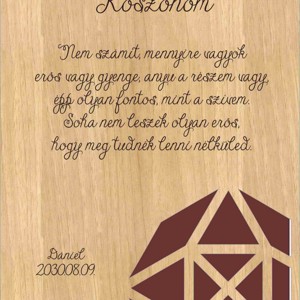 Szülőköszöntő tábla modern dekoráció, Esküvő, Emlék & Ajándék, Szülőköszöntő ajándék, , MESKA