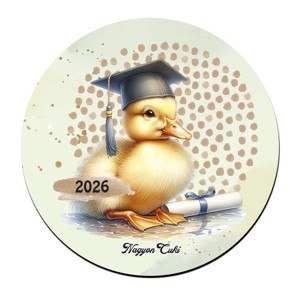 Kacsa - 2026 évi Ballagásra mintás poháralátét, , , MESKA