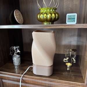 3D nyomtatott barna kocka design lámpa � E27 - otthon & életmód - lámpa - asztali lámpa - Meska.hu