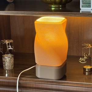 3D nyomtatott barna kocka design lámpa � E27 - otthon & életmód - lámpa - asztali lámpa - Meska.hu