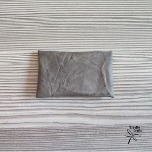 Gyűrt szürke egyfakkos kártyatartó - táska & tok - pénztárca & más tok - kártyatartó & irattartó - Meska.hu