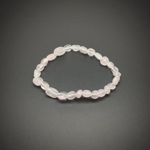 Rózsakvarc pebble karkötő AB 6-10mm, Ékszer, Karkötő, Ásványkarkötő, , MESKA