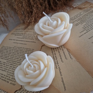 Rose dekor gyertya  - otthon & életmód - gyertya, illat, aroma - gyertya - Meska.hu