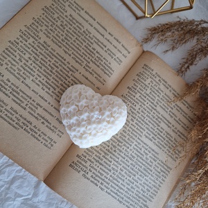 Flowery heart - otthon & életmód - gyertya, illat, aroma - gyertya - Meska.hu