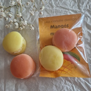 Mangós macaron illatviasz , Otthon & Életmód, Gyertya, illat, aroma, Illatviasz, Gyertya-, mécseskészítés, MESKA