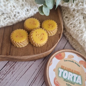 Mandarintorta illatviasz  - otthon & életmód - gyertya, illat, aroma - illatviasz - Meska.hu