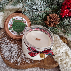 Nagyi almás pitéje illatgyertya, Karácsony, Karácsonyi lakásdekoráció, Karácsonyi illatgyertya, mécses, Gyertya-, mécseskészítés, MESKA