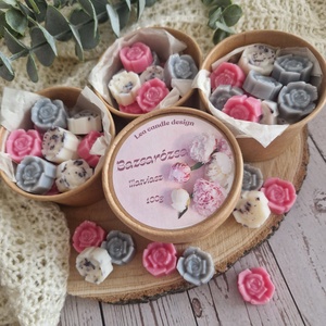 Bazsarózsa illatviasz, kézműves nőies lakásillatosító,tökéletes ajándékötlet - otthon & életmód - gyertya, illat, aroma - illatviasz - Meska.hu