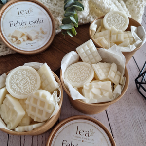 Fehér csokis illatviasz, igazi vaníliás desszert illat - otthon & életmód - gyertya, illat, aroma - illatviasz - Meska.hu
