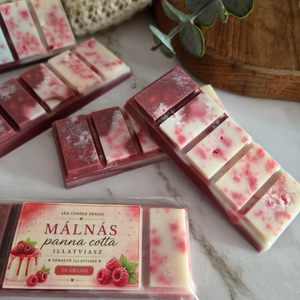 Málnás panna cotta illatviasz, igazi málnás desszertélmény - otthon & életmód - gyertya, illat, aroma - illatviasz - Meska.hu