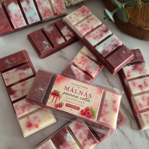 Málnás panna cotta illatviasz, igazi málnás desszertélmény - otthon & életmód - gyertya, illat, aroma - illatviasz - Meska.hu