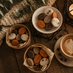 Caffe latte illatviasz, kávé formájú, édes fűszeres aroma - otthon & életmód - gyertya, illat, aroma - illatviasz - Meska.hu