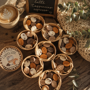 Caffe latte illatviasz, kávé formájú, édes fűszeres aroma - otthon & életmód - gyertya, illat, aroma - illatviasz - Meska.hu