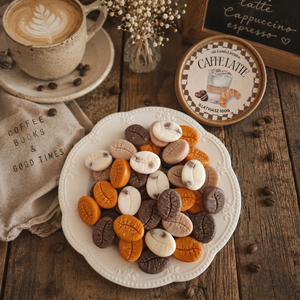 Caffe latte illatviasz, kávé formájú, édes fűszeres aroma - Meska.hu