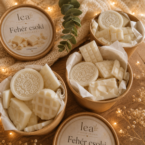 Fehér csokis illatviasz, igazi vaníliás desszert illat - otthon & életmód - gyertya, illat, aroma - illatviasz - Meska.hu