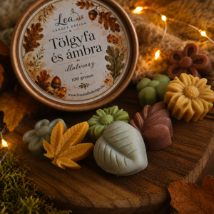 Tölgyfa és ámbra illatviasz - otthon & életmód - gyertya, illat, aroma - illatviasz - Meska.hu