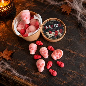 Haláli fejek illatviasz - édesen hátborzongató Halloween illatviasz, Otthon & Életmód, Gyertya, illat, aroma, Illatviasz, Gyertya-, mécseskészítés, MESKA