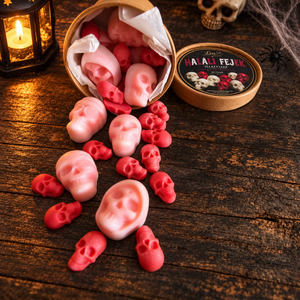Haláli fejek illatviasz - édesen hátborzongató Halloween illatviasz - otthon & életmód - gyertya, illat, aroma - illatviasz - Meska.hu