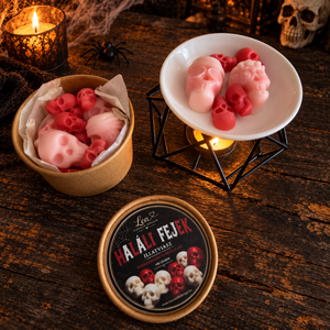 Haláli fejek illatviasz - édesen hátborzongató Halloween illatviasz - otthon & életmód - gyertya, illat, aroma - illatviasz - Meska.hu