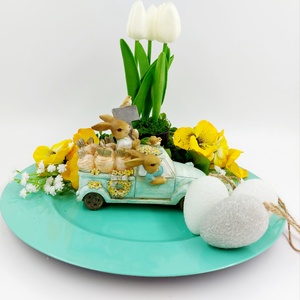 Menta különleges tavaszi asztaldísz - otthon & lakás - dekoráció - asztal és polc dekoráció - asztaldísz - Meska.hu