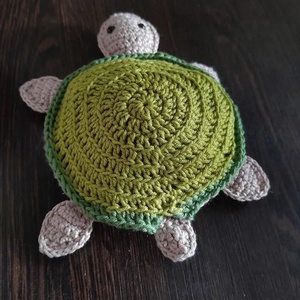 Horgolt memória játék teknős , Baba - mama, Baba játékok, Mozgásfejlesztő játékok, Horgolás, A teknős pocakjában 12 db kisteknős található 
Szuper ajándék a legkisebbeknek, MESKA