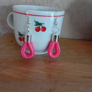 Cseppalakú paracord fonott fülbevaló - ékszer - ékszerszett - Meska.hu