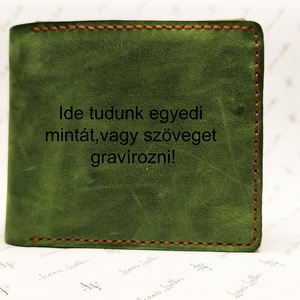 Hugo - Gravírozható pénztárca, Táska & Tok, Pénztárca & Más tok, Pénztárca, Férfi pénztárca, Bőrművesség, MESKA
