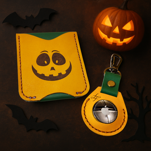 Halloween szett  Kártyatartó és AirTag tartó, , Bőrművesség, MESKA