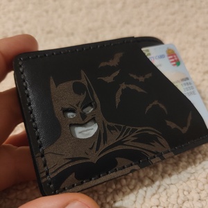 Szuperhős bőr igazolványtartó  személyre szabható, extra kártyatartóval - táska & tok - pénztárca & más tok - kártyatartó & irattartó - Meska.hu