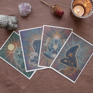 Self love-4db képeslap - Meska.hu