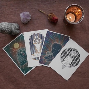 Self love2 - 4 db képeslap, , Fotó, grafika, rajz, illusztráció, MESKA