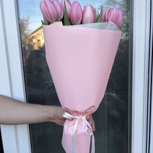 Rózsaszín tulipán csokor - otthon & életmód - virágdekoráció - virágok - szálas virág - Meska.hu