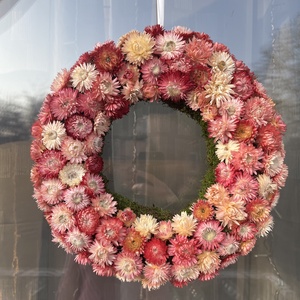 Virágos ajtó- vagy ablakdísz, Otthon & Életmód, Dekoráció, Ajtó- és ablak dekoráció, Ajtódísz & Kopogtató, , MESKA