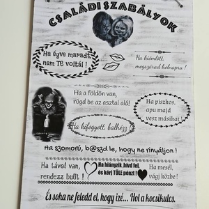 falitábla, Otthon & Életmód, Táblakép, Dekoráció, Decoupage, transzfer és szalvétatechnika, MESKA