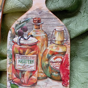 fakanál vágódeszkával 4 - otthon & életmód - konyhafelszerelés, tálalás - konyhai dekoráció - konyhai dísz - Meska.hu