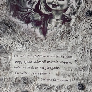 falikép magna cum laude idézettel - otthon & életmód - dekoráció - kép & falikép - 3d képek - Meska.hu