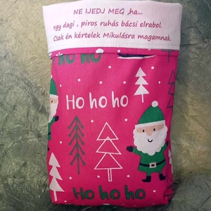 Mikuzsák felnőtteknek, Karácsony, Mikulás, Mikulás zsák, Varrás, MESKA