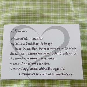 Semmi ajándékba 1 - esküvő - emlék & ajándék - nászajándék - esküvői pénzátadó boríték, kártya - Meska.hu