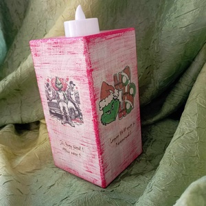 Grincses gyertyatartó - otthon & életmód - gyertya, illat, aroma - gyertyatartó - Meska.hu