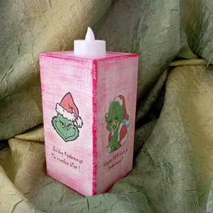 Grincses gyertyatartó - otthon & életmód - gyertya, illat, aroma - gyertyatartó - Meska.hu