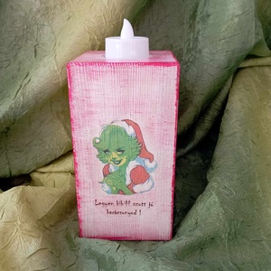 Grincses gyertyatartó - otthon & életmód - gyertya, illat, aroma - gyertyatartó - Meska.hu