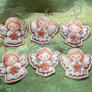 figurás karácsonyfadíszek 1 - karácsony - karácsonyi lakásdekoráció - karácsonyfadíszek - Meska.hu