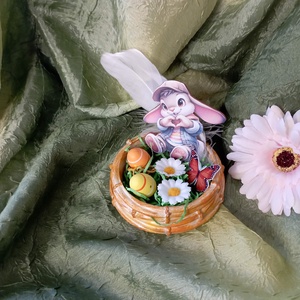 Nyuszis asztaldísz - Meska.hu