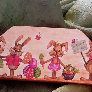 szalvétatartó nyuszis - otthon & életmód - konyhafelszerelés, tálalás - tálalás - szalvétatartó, szalvétagyűrű - Meska.hu