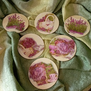 szalvétatartó levendulás - otthon & életmód - konyhafelszerelés, tálalás - tálalás - szalvétatartó, szalvétagyűrű - Meska.hu