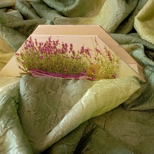 szalvétatartó levendulás - otthon & életmód - konyhafelszerelés, tálalás - tálalás - szalvétatartó, szalvétagyűrű - Meska.hu