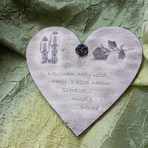 Szív a temetőbe5 - otthon & életmód - vallás - temetkezési tárgy - sírtábla - Meska.hu