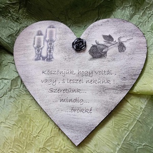 Szív a temetőbe5 - otthon & életmód - vallás - temetkezési tárgy - sírtábla - Meska.hu
