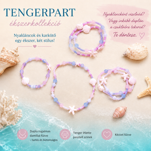 Tengerpart ékszerkollekció � 2 az 1-ben nyaklánc és karkötő - Meska.hu