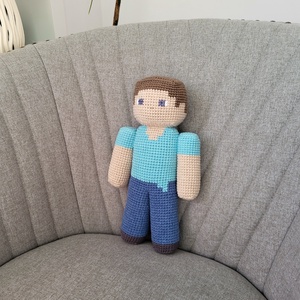 Minecraft Steve, Játék & Sport, Plüssállat & Játékfigura, Plüss mesefigurák, Horgolás, MESKA
